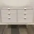 Linear 6 Drawer Wide Chest of Drawers - Cream