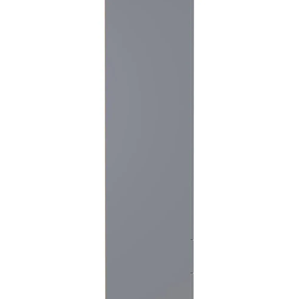 Milan 2 Door 2 Drawer Tall Double Wardrobe - Dusk Grey