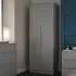 Milan 2 Door Tall Double Wardrobe - Dusk Grey
