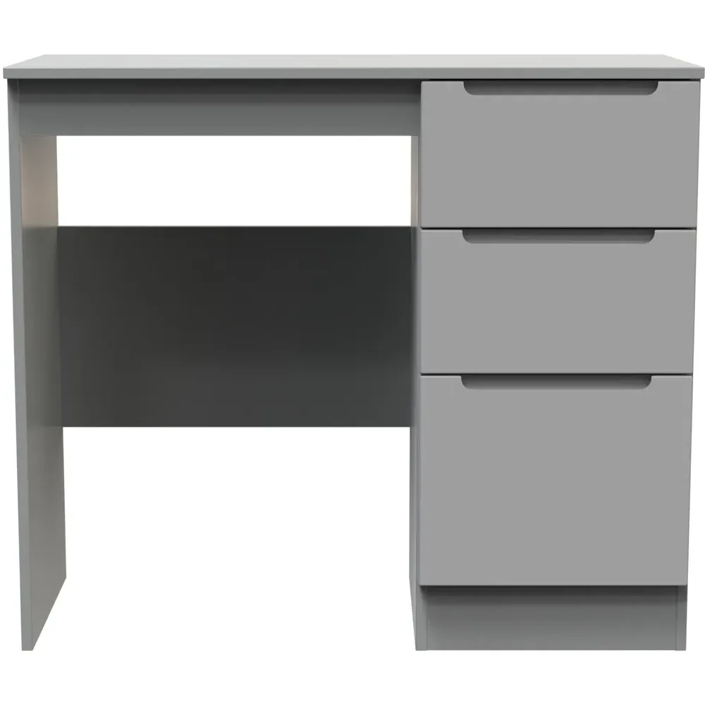 Milan 3 Drawer Dressing Table - Grey