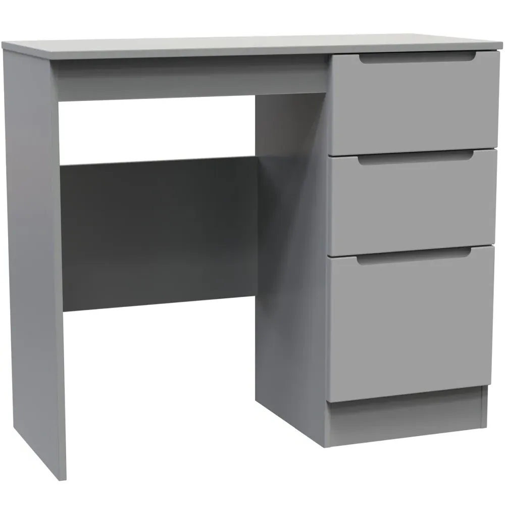 Milan 3 Drawer Dressing Table - Grey