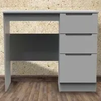 Milan 3 Drawer Dressing Table - Grey