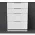 Milan 4 Drawer Deep Chest of Drawers - White