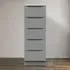 Milan 5 Drawer Chest of Drawers - Dusk Grey