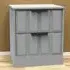 New York 2 Drawer Bedside Cabinet - Dusk Grey