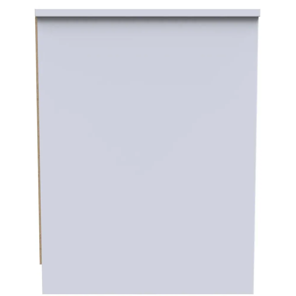 New York 2 Drawer Bedside Table - Matt White