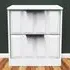 New York 2 Drawer Bedside Table - Matt White