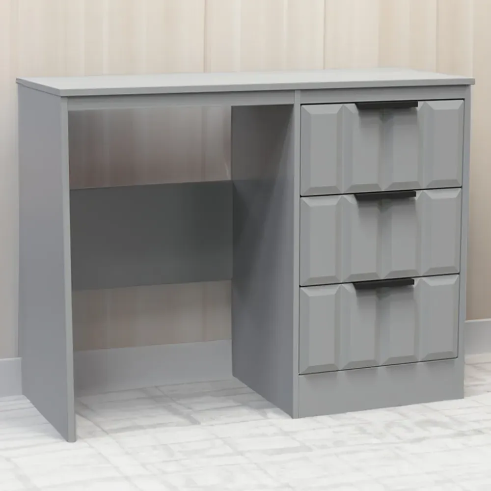 New York 3 Drawer Dressing Table - Grey
