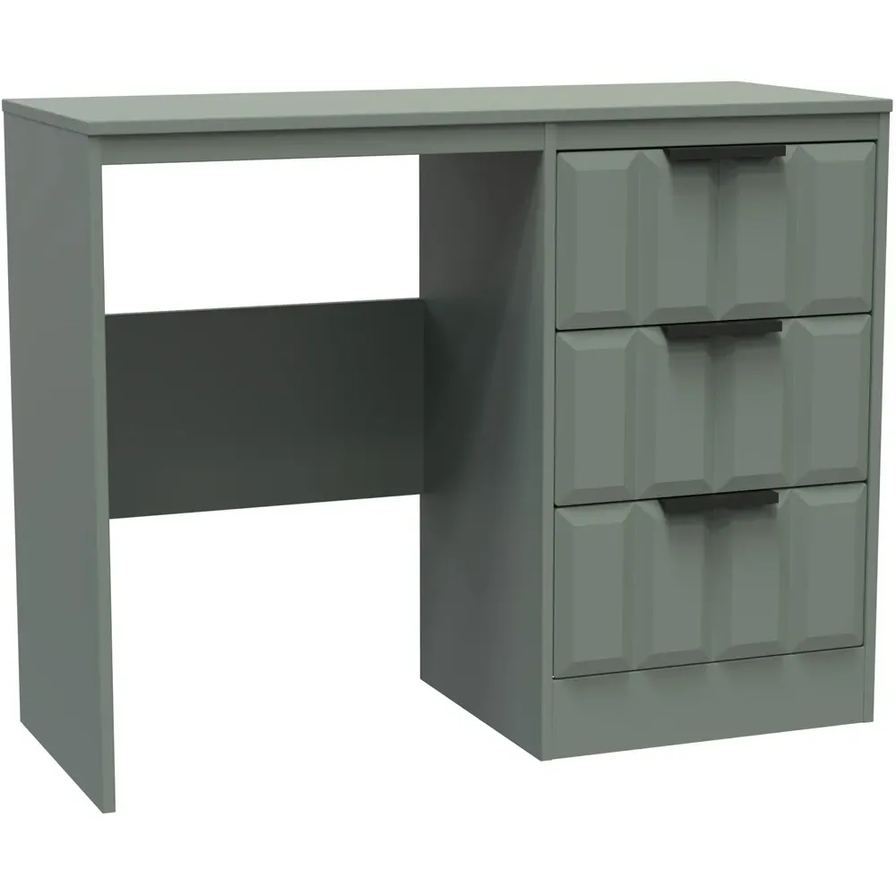 New York 3 Drawer Dressing Table - Reed Green