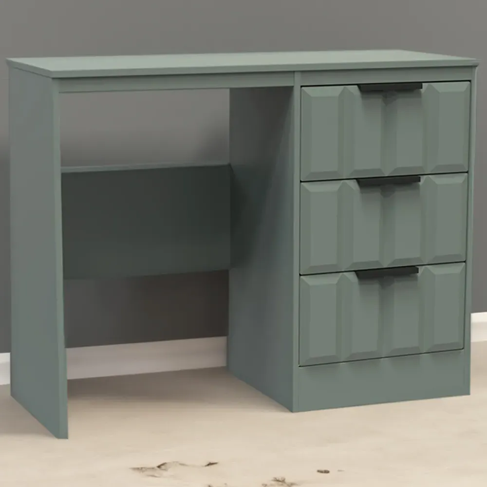 New York 3 Drawer Dressing Table - Reed Green