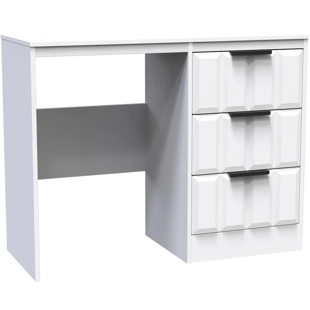 New York 3 Drawer Dressing Table - White