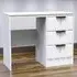 New York 3 Drawer Dressing Table - White