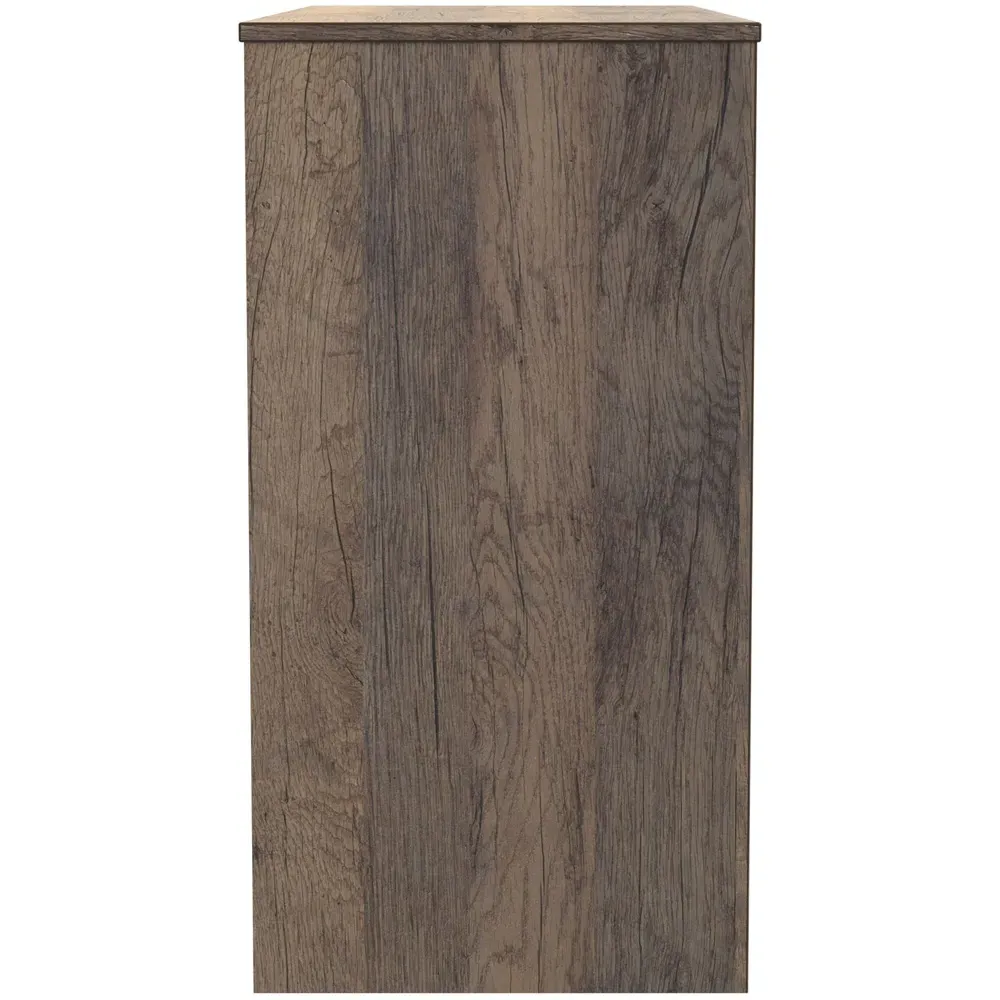 New York 3 Drawer Dressing Table - White, Oak