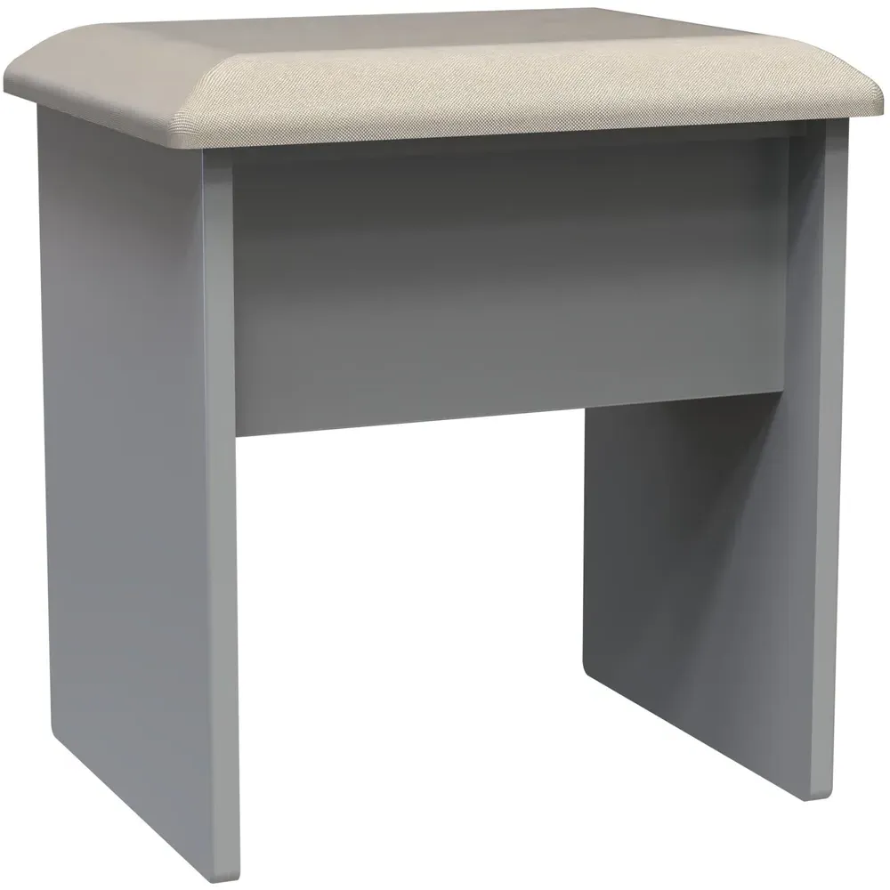 New York Vanity Dressing Table Stool - Grey
