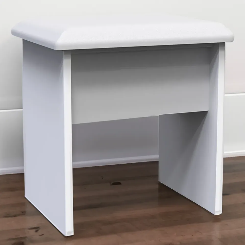 New York Vanity Dressing Table Stool - White