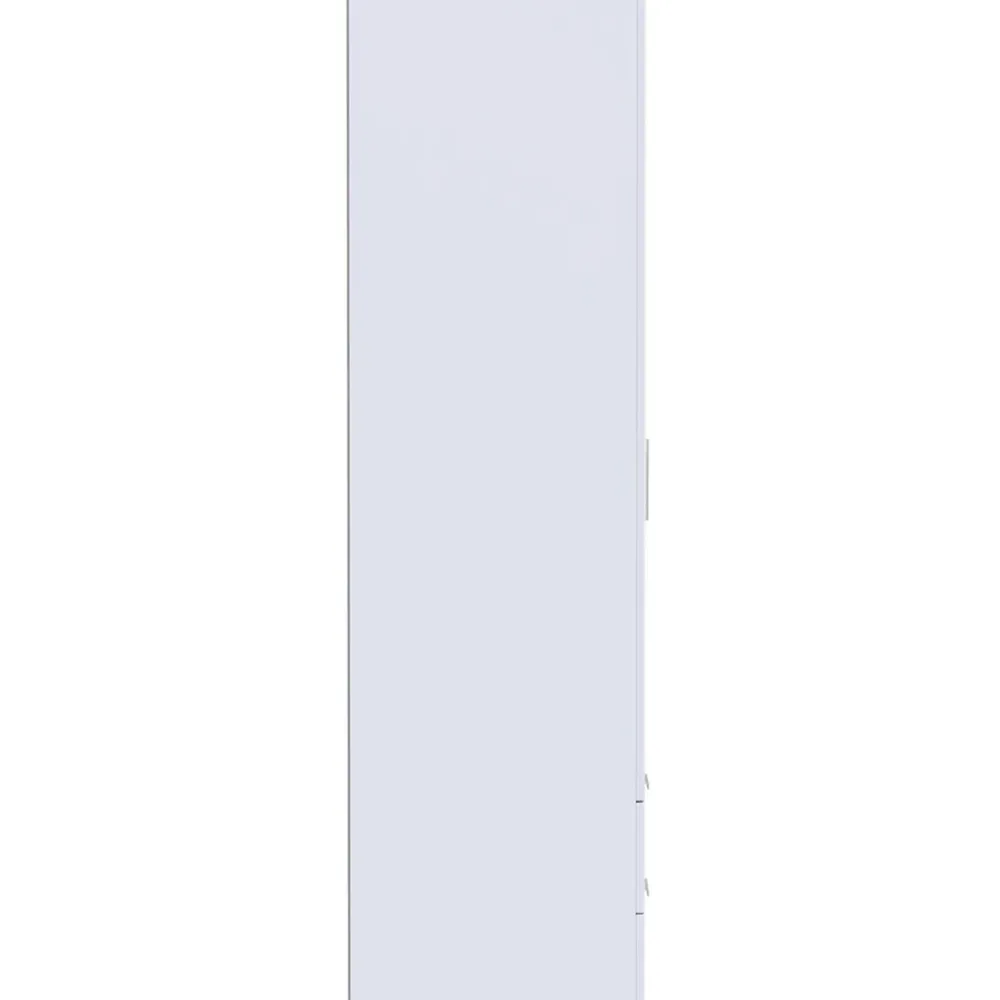 Plymouth 2 Door 2 Drawer Tall Wardrobe - White