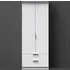 Plymouth 2 Door 2 Drawer Tall Wardrobe - White