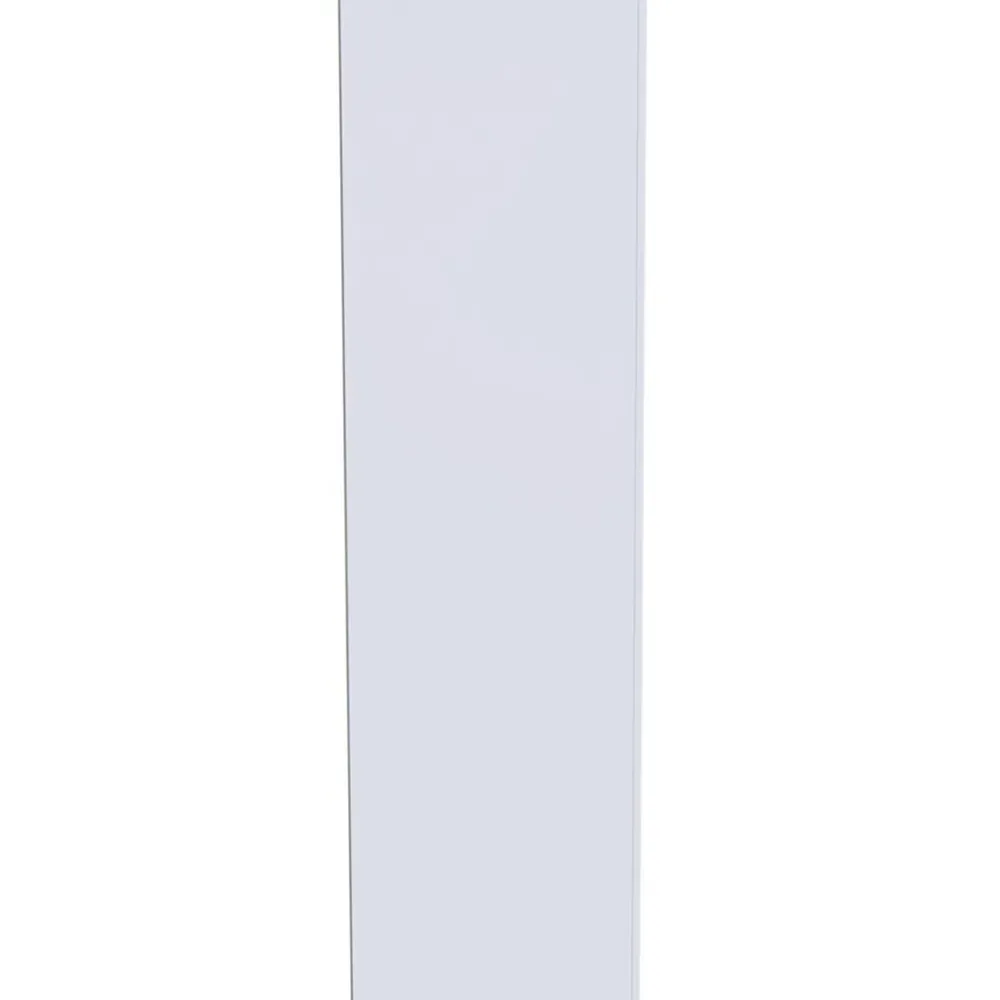 Plymouth 3 Door Tall Mirrored Wardrobe - White