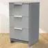 Plymouth 3 Drawer Bedside Cabinet - Grey