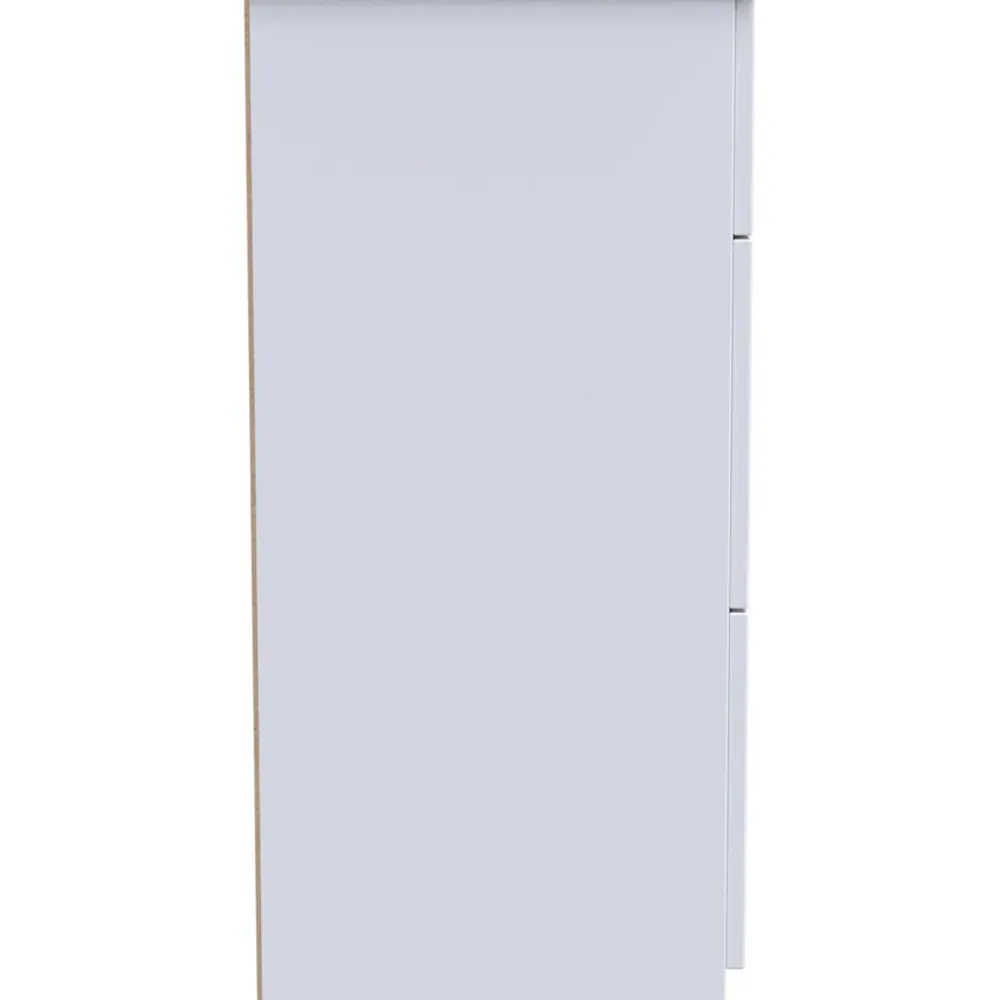 Plymouth 3 Drawer Deep Chest - White