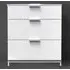Plymouth 3 Drawer Deep Chest - White