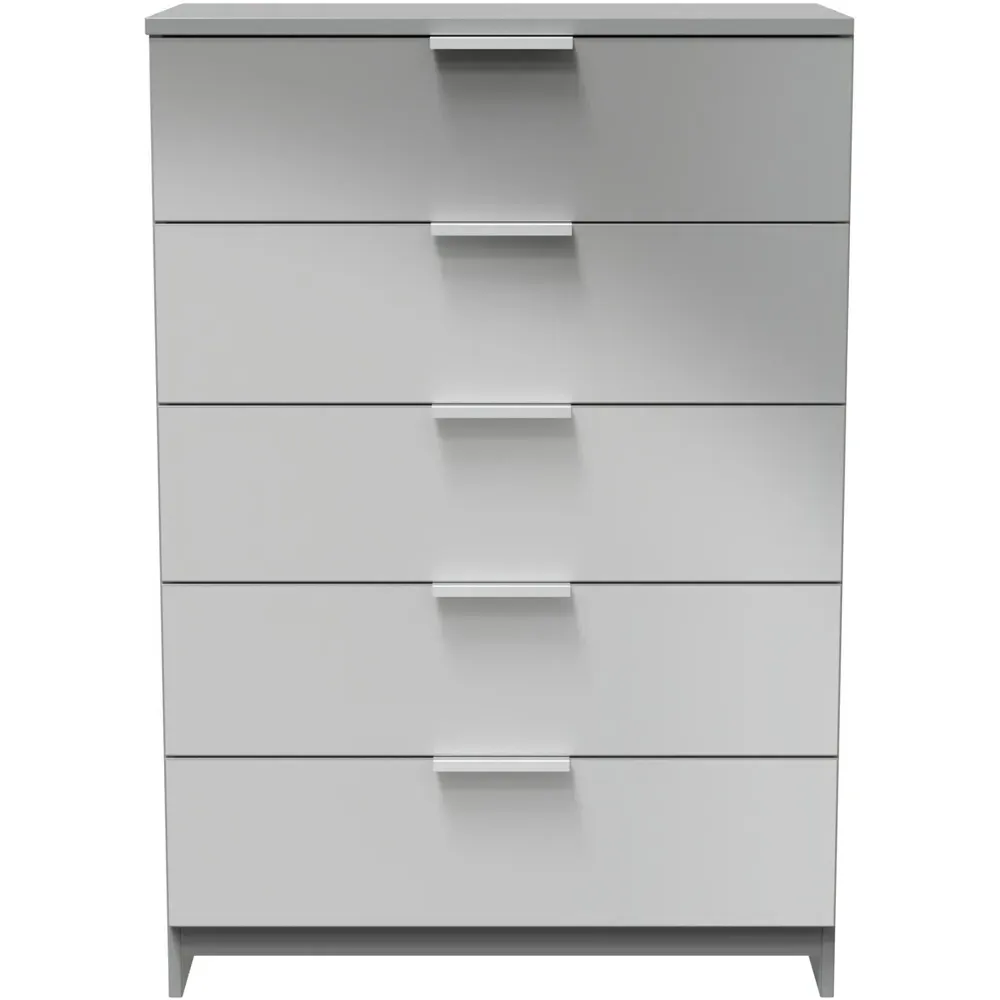 Plymouth 5 Drawer Chest - Grey