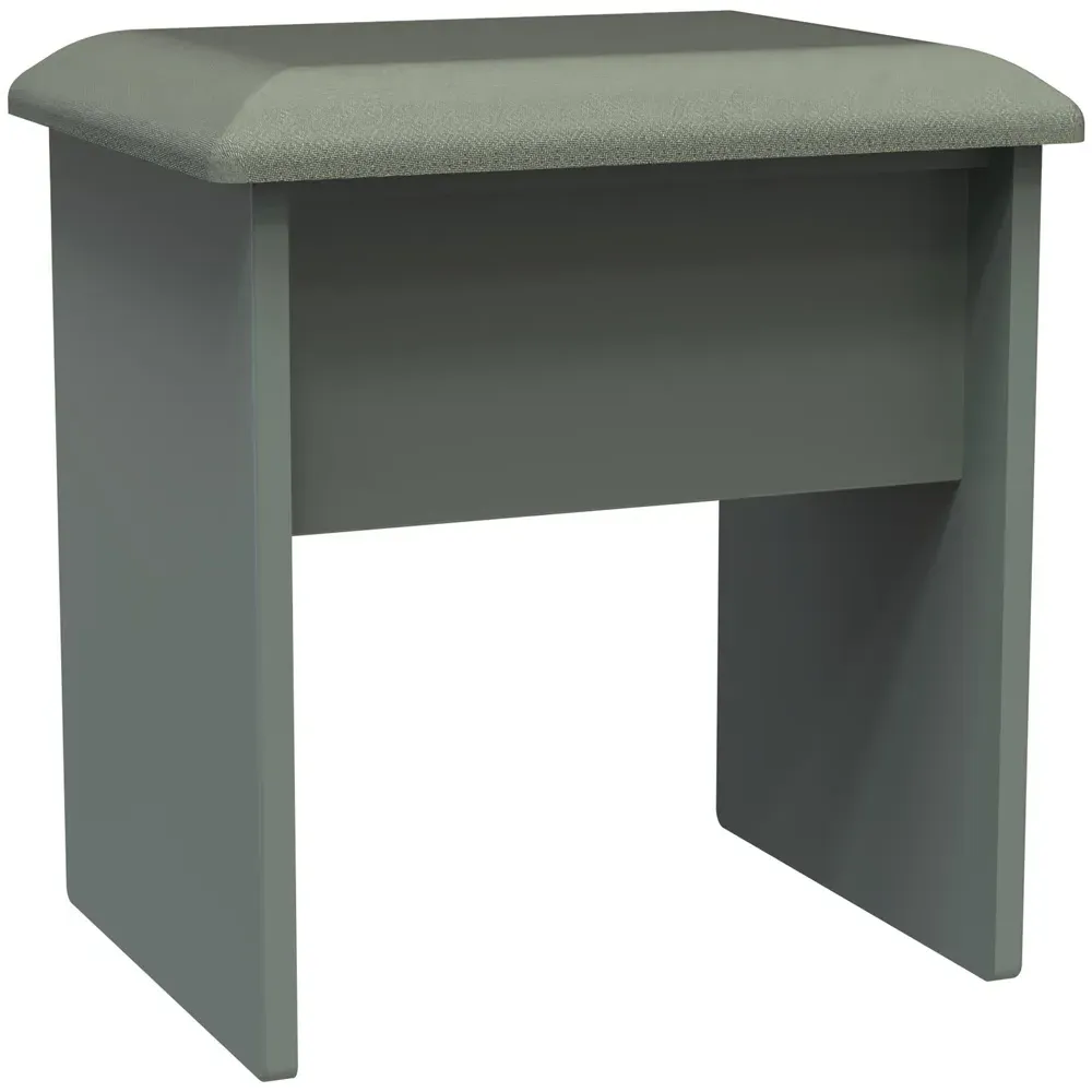 Reed Dressing Table Stool - Green