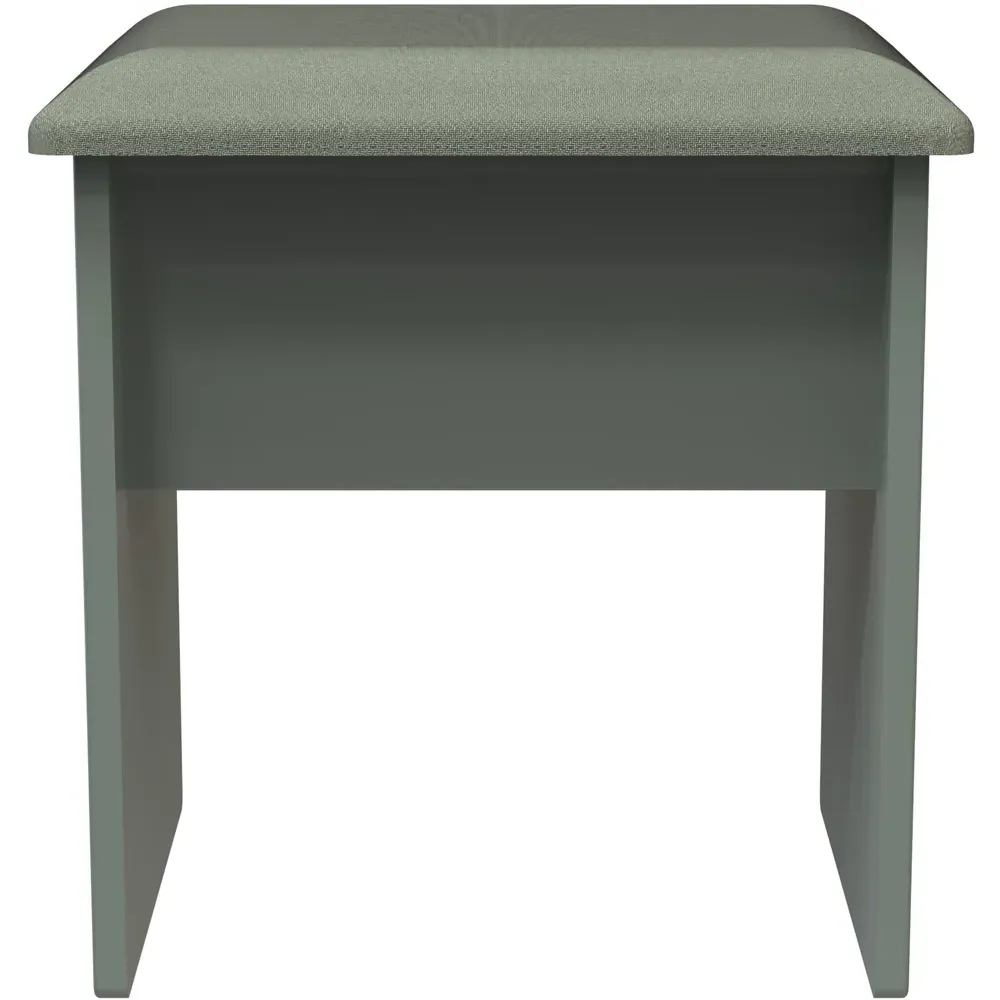Reed Dressing Table Stool - Green