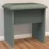 Reed Dressing Table Stool - Green