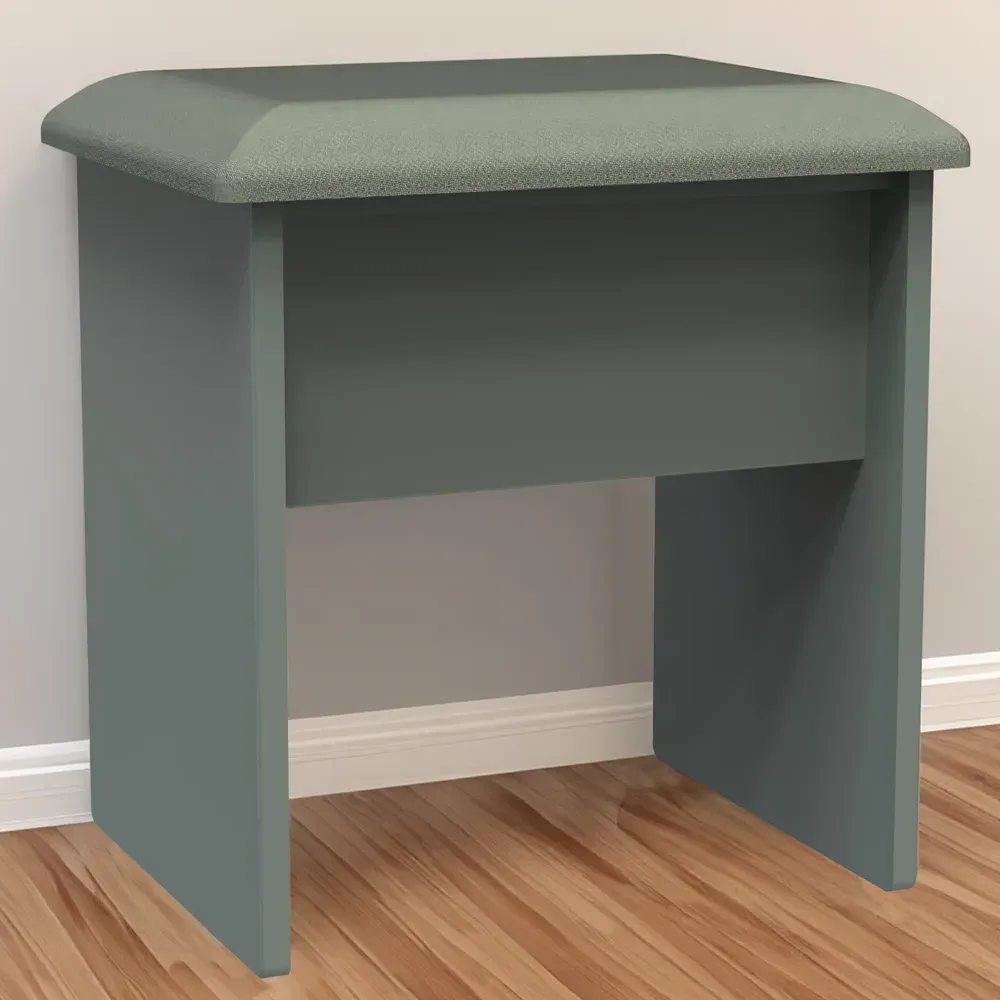 Reed Dressing Table Stool - Green image