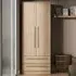 Sherwood 2 Door 2 Drawer Double Wardrobe - Brown, Bardolino Oak