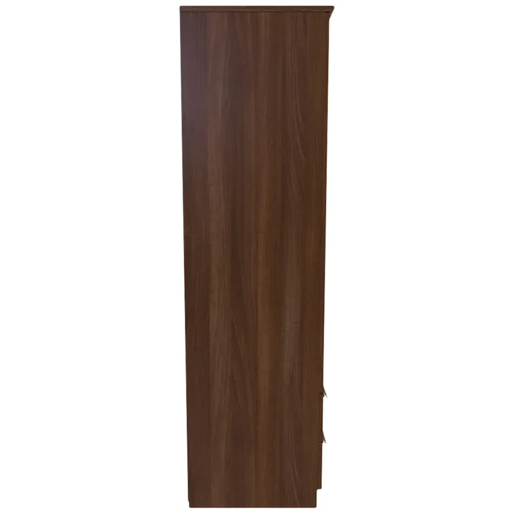 Sherwood 2 Door 2 Drawer Wardrobe - Brown, Walnut