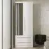 Sherwood 2 Door 2 Drawer Wardrobe with Mirror - White