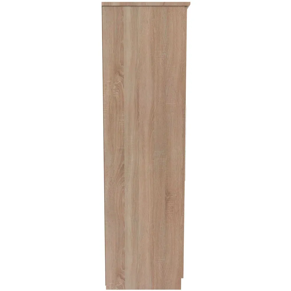 Sherwood 2 Door Double Wardrobe - Brown, Bardolino Oak