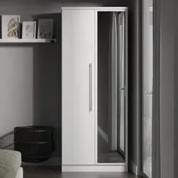 Sherwood 2 Door Wardrobe with Mirror - White