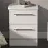 Sherwood 2 Drawer Bedside Cabinet - White