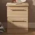 Sherwood 2 Drawer Compact Bedside Cabinet - Brown, Oak