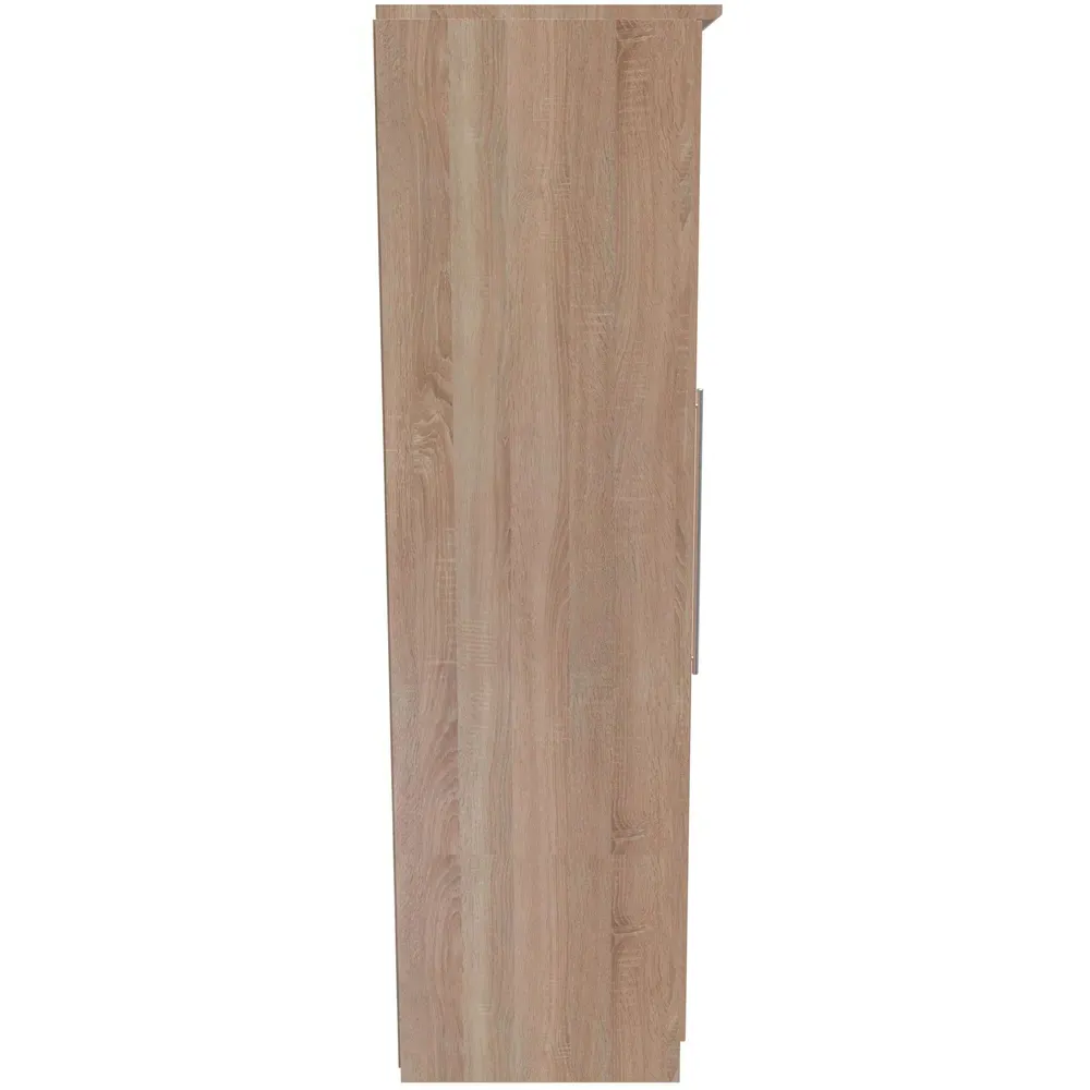 Sherwood 3 Door Triple Mirror Wardrobe - Bardolino Oak