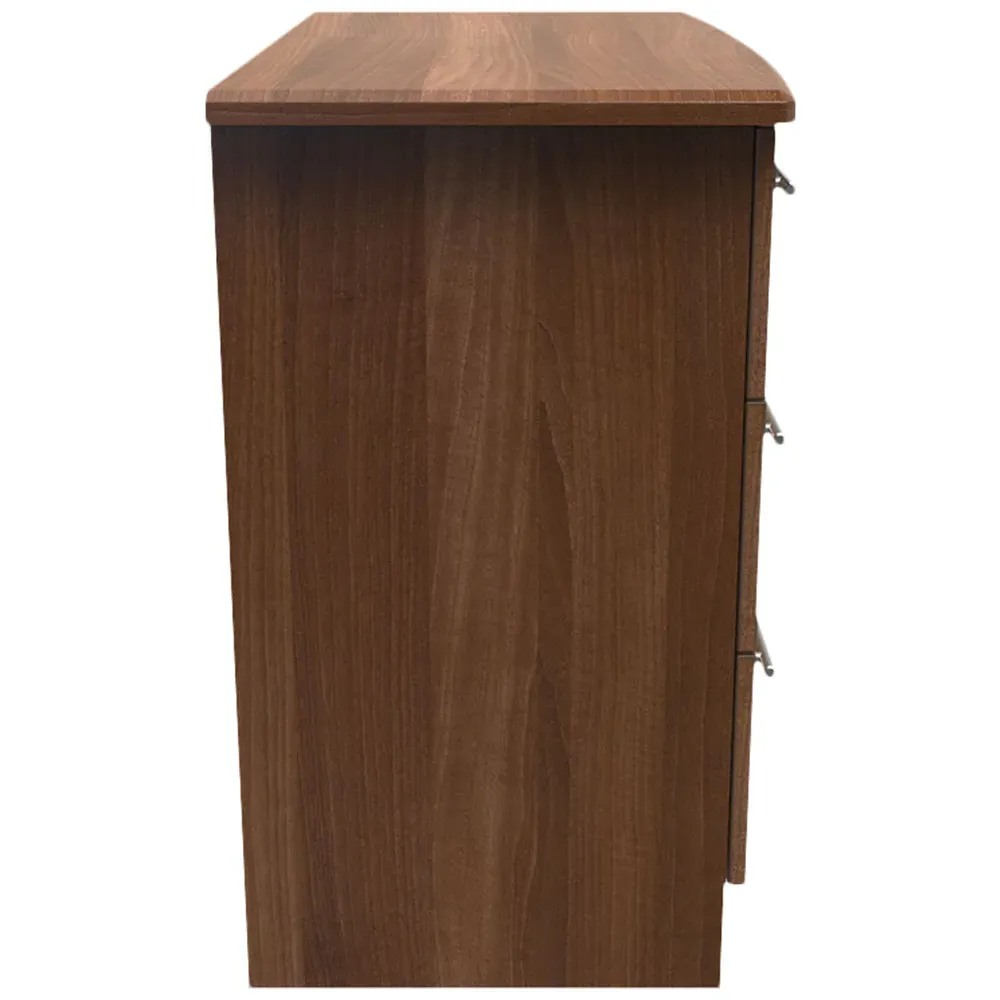 Sherwood 3 Drawer Chest of Drawers - Noche Walnut