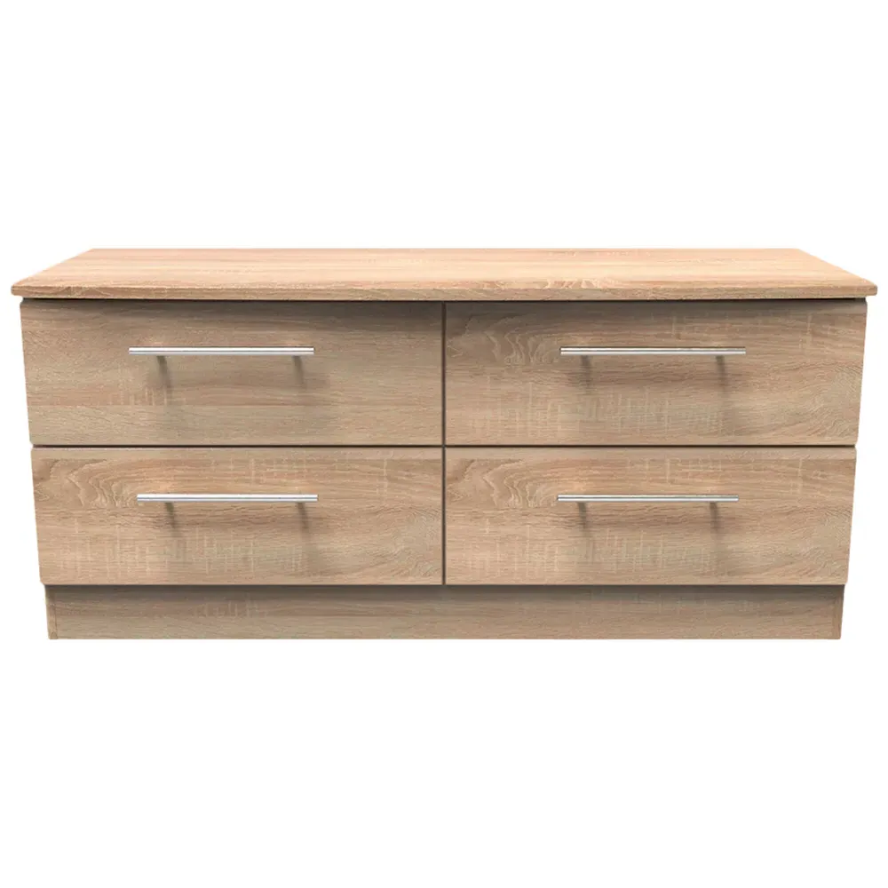 Sherwood 4 Drawer Bed Box - Brown, Bardolino Oak