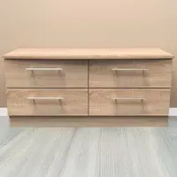 Sherwood 4 Drawer Bed Box - Brown, Bardolino Oak