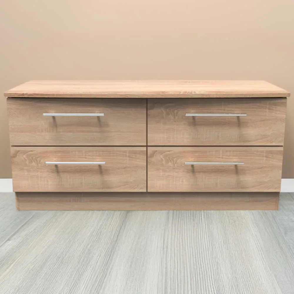 Sherwood 4 Drawer Bed Box - Brown, Bardolino Oak