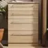 Sherwood 4 Drawer Deep Chest of Drawers - Brown, Bardolino Oak