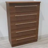 Sherwood 5 Drawer Chest of Drawers - Noche Walnut