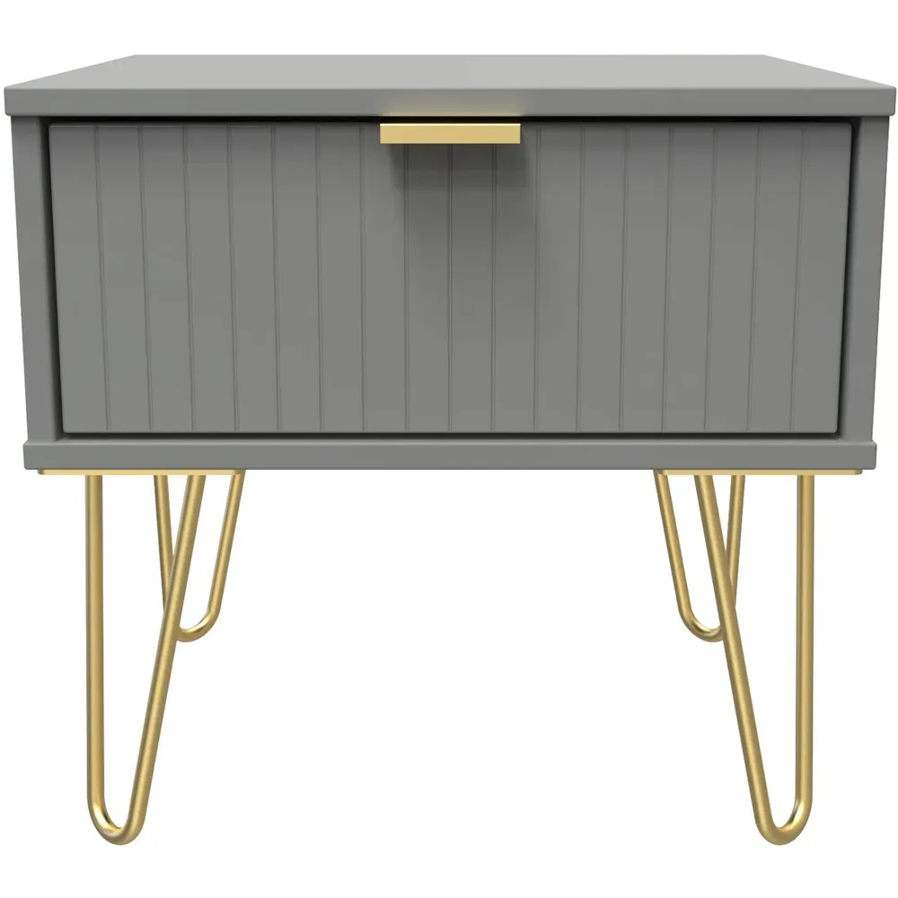 Single Drawer Bedside Table - Dusk Grey