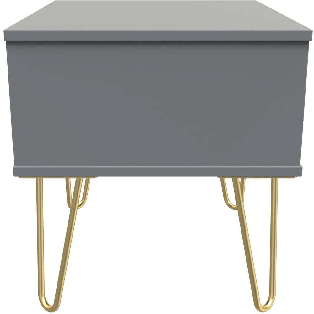 Single Drawer Bedside Table - Dusk Grey
