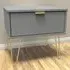 Single Drawer Bedside Table - Dusk Grey