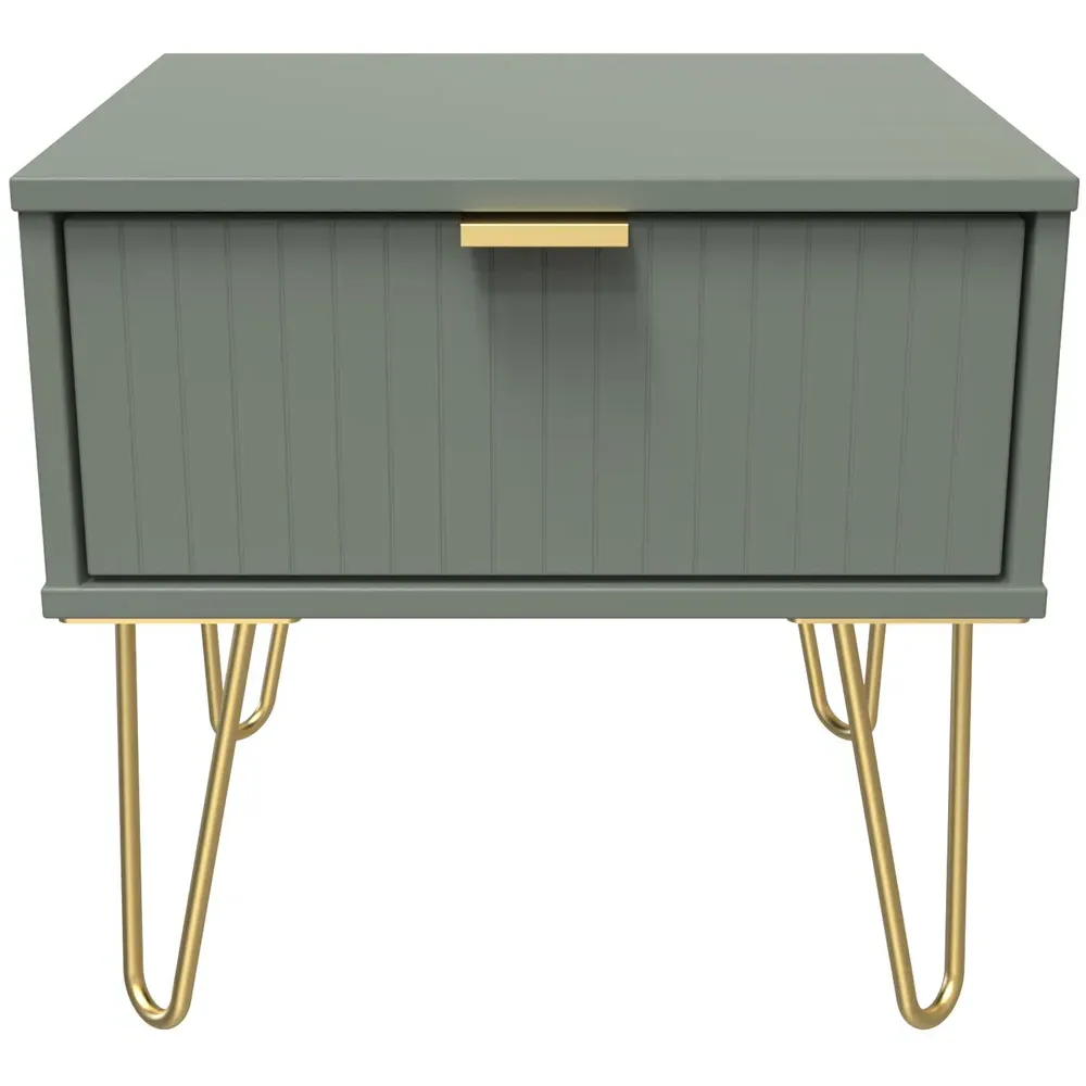 Single Drawer Bedside Table - Reed Green