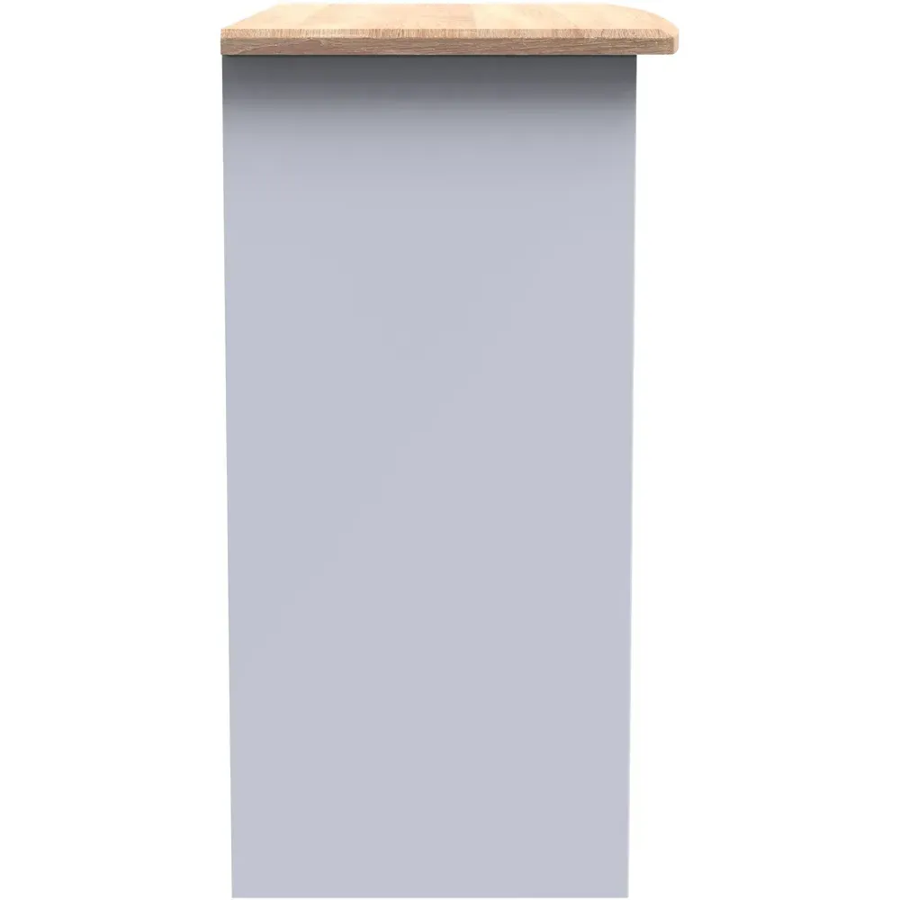 Sussex 3 Drawer Dressing Table - White Ash, Bardolino Oak