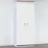 Victoria 2 Door Wardrobe - White, Oak